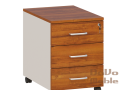 Kontenerek biurowy 3 szuflady, centralny zamek, na kółkach