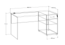 Biurko 160/60 z szufladą i szafką