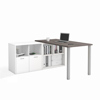 Biurko Gabinetowe z kontenerem SIMPLE II - 1600/1500/700 - Lewe