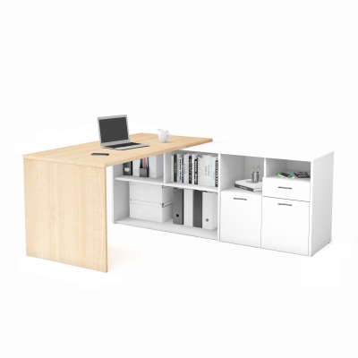 Biurko Gabinetowe z kontenerem SIMPLE 1600/1500/700 - Prawe