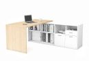 Biurko Gabinetowe z kontenerem SIMPLE 1600/1500/700